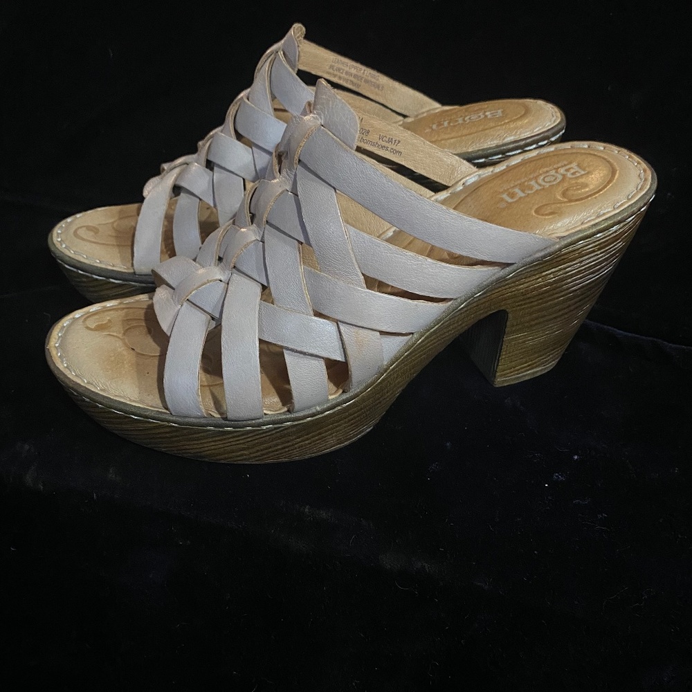 Born Gayle in Crystal open toe sandal